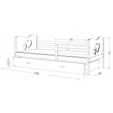 Bērnu gulta MAX P2 80x190