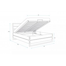 Koka gulta LOFT 140x200