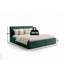 Gulta ar paceļamo mehānismu HILTON 120x200, zaļš