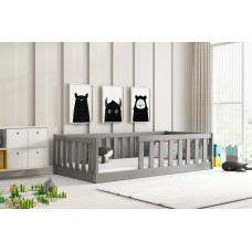 Bērnu gulta BELLA SIMA 90x190, pelēks