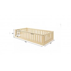 Bērnu gulta BELLA SIMA 90x190, priede