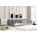 Bērnu gulta BELLA SIMA 120x200, pelēks