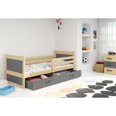 Gulta RICO 90x200 priede/grafīts