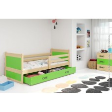 Gulta RICO 90x200 priede/zaļš