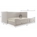 Bērnu gulta HERMES 80x200, kašmirs Bērnu gulta HERMES 80x200, kašmirs
