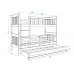Gulta KUBUS 90x200, balts/grafīts