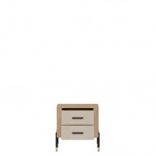 Naktskapīts DANTE DT21, Ozols cremona/Kašmirs matēts/Melns