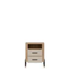 Naktskapīts DANTE DT22, Ozols cremona/Kašmirs matēts/Melns