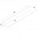 Sienas plaukts G-TE GT09, ozols/balts