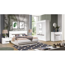Kumode IRMA IM3, balts/balts glancēts/melns