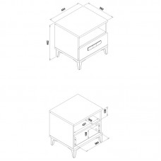 Gultas skapītis KUBO KB11