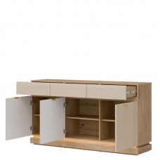 Kumode ar atvilknēm MILTON ML03, Ozols cremona/Kašmirs matēts