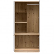 Skapis MILTON ML08, Ozols cremona/Balts matēts