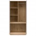 Skapis MILTON ML08, Ozols cremona/Balts matēts