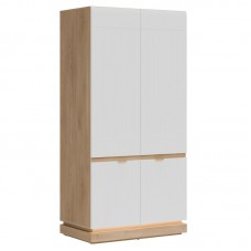 Skapis MILTON ML08, Ozols cremona/Balts matēts