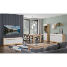 Sienas plaukts MILTON ML10, Ozols cremona/Balts matēts