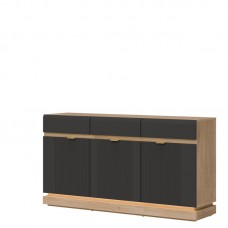 Kumode ar atvilknēm MILTON ML03, Ozols cremona/Antrancīts matēts
