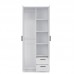 Skapis ar spoguli MONTANA MT02, balts