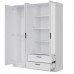 Skapis ar spoguli MONTANA MT04, balts