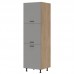 Virtuves skapis PK24/PF23/PF24, Ozols cremona/Grafīts