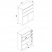 Kumode REMI RM05 ,balts/ozols evoke