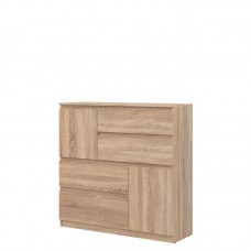Koka kumode REMI RM06 ,gaišais ozols