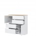 Koka kumode REMI RM06 ,balts/ozols evoke Koka kumode REMI RM06 ,balts/ozols evoke