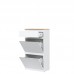 Apavu skapis REMI RM11 ,balts/ozols evoke