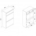 Apavu skapis REMI RM11 ,balts/ozols evoke