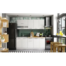 Virtuves skapītis TIFFANY D30, balts glancēts