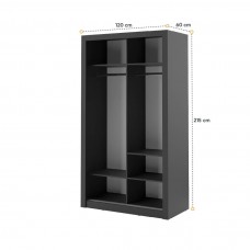 Skapis 120 ARTI AR-06, melns