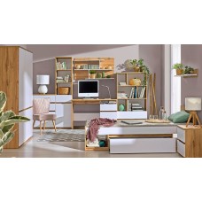 Sienas plaukts ARCA AR12, ozols woton/balts