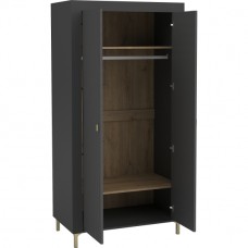 Skapis MOSSA MO1, melns