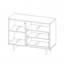 Kumode NUBIA K1D2SZ, melns