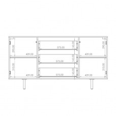 Kumode NUBIA K2D3SZ, melns