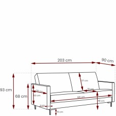 Izlaižams dīvāns SOLVO, Hroms/Tumši pelēks