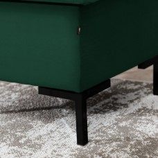 Pufs SOLVO , Melns/Fabric 17034