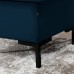 Pufs SOLVO , Melns/Fabric 17038
