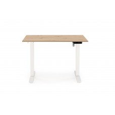 Regulējams datorgalds B-53, ozols craft/balts