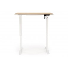Regulējams datorgalds B-53, ozols craft/balts
