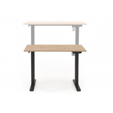 Regulējams datorgalds B-53, ozols craft/melns