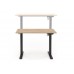 Regulējams datorgalds B-53, ozols craft/melns