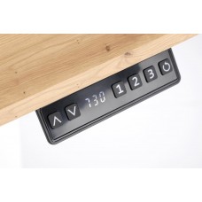 Regulējams datorgalds B-53, ozols craft/melns
