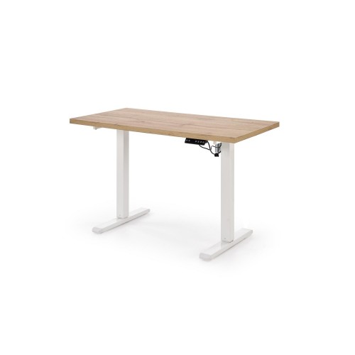 Elektriski regulējams datorgalds B-54, ozols craft/balts Elektriski regulējams datorgalds B-54, ozols craft/balts