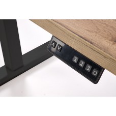Elektriski regulējams datorgalds B-54, ozols craft/melns