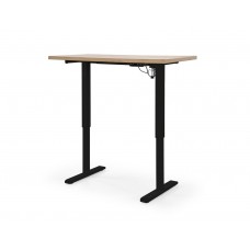 Elektriski regulējams datorgalds B-54, ozols craft/melns