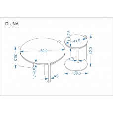 Žurnālgaldiņu komplekts DIUNA