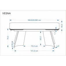 Izvelkams galds VESNA