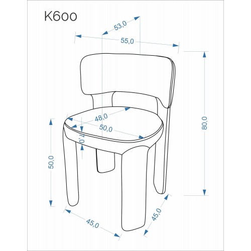 Krēsls K600, bēšs