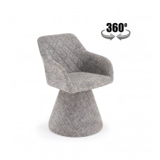Auduma krēsls K603, pelēks